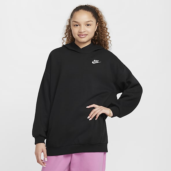 Girls Black Hoodies Pullovers. Nike